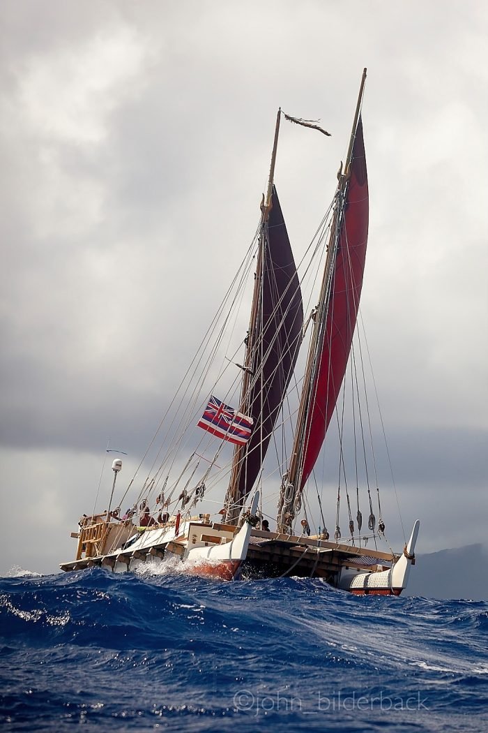 Hokule'a, Downwind